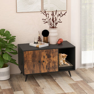 NNECW Modern Hidden Cat Litter Box Furniture for Indoor Cats