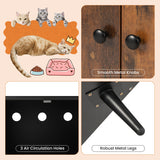 NNECW Modern Hidden Cat Litter Box Furniture for Indoor Cats
