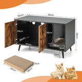 NNECW Modern Hidden Cat Litter Box Furniture for Indoor Cats