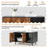 NNECW Modern Hidden Cat Litter Box Furniture for Indoor Cats