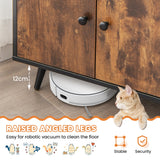 NNECW Modern Hidden Cat Litter Box Furniture for Indoor Cats