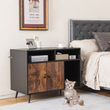 NNECW Cat Litter Box Enclosure with Scratching Pad
