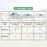 NNECW Large Spire-Shaped Chicken Run Coop with Waterproof and Sun-Protective Cover