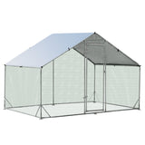 NNECW Large Spire-Shaped Chicken Run Coop with Waterproof and Sun-Protective Cover