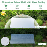 NNECW Large Spire-Shaped Chicken Run Coop with Waterproof and Sun-Protective Cover