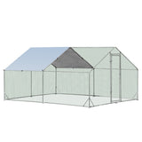 NNECW Large Spire-Shaped Chicken Coop with Waterproof and Sun-protective Cover for Backyard/Farm-400 cm x 300 cm x 195 cm