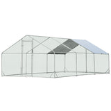 NNECW Large Spire-Shaped Chicken Coop with Waterproof and Sun-protective Cover for Backyard/Farm-600 cm x 300 cm x 195 cm