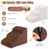 NNECW Non-Slip Dog Steps with High-Density Sponge for Small & Old Dogs