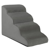 NNECW 4-Tier Foam Dog Ramp with Washable Zippered Cover