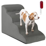 NNECW 4-Tier Foam Dog Ramp with Washable Zippered Cover