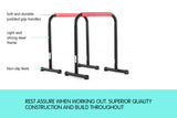 NNEDPE Powertrain Pair Dip Bar Parallette Stand Workout Station