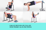 NNEDPE Powertrain Pair Dip Bar Parallette Stand Workout Station