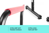 NNEDPE Powertrain Pair Dip Bar Parallette Stand Workout Station