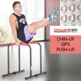 NNEDPE Powertrain Pair Dip Bar Parallette Stand Workout Station