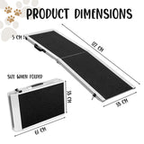 NNEDPE Foldable Aluminium Dog Ramp - 122 x 38 cm