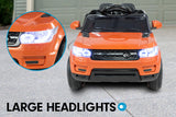 NNEDPE Range Rover Inspired 12v Ride-On Kids Car Remote Control - Orange
