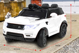 NNEDPE Range Rover Inspired 12v Ride-On Kids Car Remote Control - White