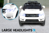 NNEDPE Range Rover Inspired 12v Ride-On Kids Car Remote Control - White