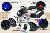 NNEDPE Range Rover Inspired 12v Ride-On Kids Car Remote Control - White
