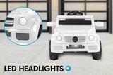 NNEDPE Mercedes Benz Inspired 12v Ride-On Kids Car Remote Control  - White