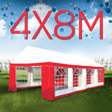 NNEDPE Wallaroo 4x8 Outdoor Event Marquee Tent Red-White