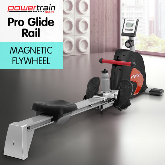 NNEDPE Powertrain Magnetic Flywheel Rowing Machine - Black