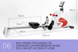 NNEDPE Powertrain Magnetic Flywheel Rowing Machine - Silver
