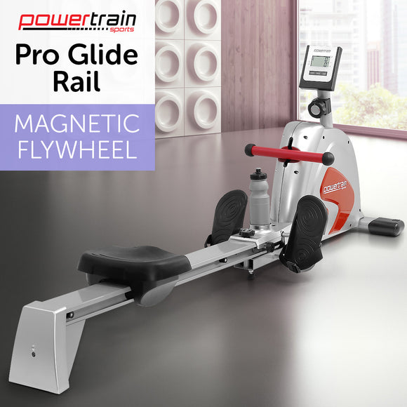 NNEDPE Powertrain Magnetic Flywheel Rowing Machine - Silver