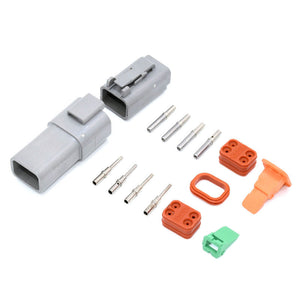 NNEDSZ DT 4-Way 4 Pin Electrical Connector Plug Kit #DT4 Trailer Waterproof AU