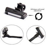 NNEDSZ Set USB Rechargeable LED Bike Front Light headlight lamp Bar rear Tail Wide Beam