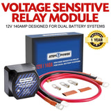 NNEDSZ Dual Battery Isolator 12V 140 Amp VSR Voltage Sensitive Relay 4WD Camper Camping