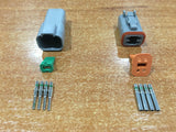 NNEDSZ DT 4-Way 4 Pin Electrical Connector Plug Kit #DT4 Trailer Waterproof AU