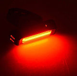 NNEDSZ Set USB Rechargeable LED Bike Front Light headlight lamp Bar rear Tail Wide Beam