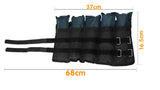 NNEDPE Powertrain 2x 2.5kg Adjustable Ankle Weights