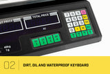 NNEDPE 40kg Digital Kitchen Food Scale Black