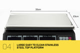 NNEDPE 40kg Digital Kitchen Food Scale Black