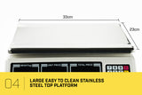 NNEDPE 40kg Digital Kitchen Food Scale White