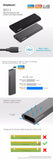 NNEDSZ SE513 NVMe PCIe (M Key) M.2 SSD to USB 3.1 Gen 2 Type C Enclosure 10Gbps Grey