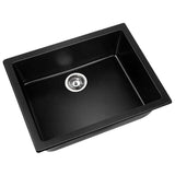 NNEIDS 600x480mm Granite Kitchen Sink Black