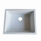 NNEIDS 600x480mm Granite Kitchen Sink White