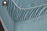 NNEKG 300TC Classic Percale Fitted Sheet (Sky Blue King)