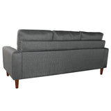 NNEDPE Sarantino Linen Corner Sofa Couch Lounge Adjustable Chaise - Grey