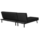 NNEDPE Sarantino 3-Seater Corner Sofa Bed Lounge Chaise Couch - Black