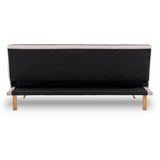 NNEDPE Sarantino 3 Seater Modular Linen Fabric Sofa Bed Couch Futon - Beige