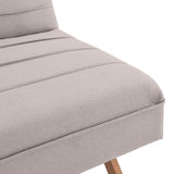 NNEDPE Sarantino 3 Seater Modular Linen Fabric Sofa Bed Couch Futon - Beige
