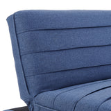 NNEDPE Sarantino 3 Seater Modular Linen Fabric Sofa Bed Couch  - Dark Blue