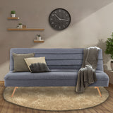 NNEDPE Sarantino 3 Seater Modular Linen Fabric Sofa Bed Couch - Dark Grey