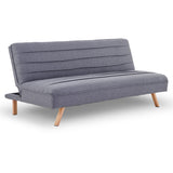 NNEDPE Sarantino 3 Seater Modular Linen Fabric Sofa Bed Couch - Dark Grey