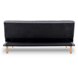 NNEDPE Sarantino 3 Seater Modular Linen Fabric Sofa Bed Couch - Dark Grey
