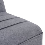 NNEDPE Sarantino 3 Seater Modular Linen Fabric Sofa Bed Couch - Dark Grey